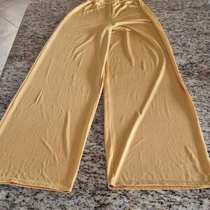 Nasty Girl Super high waist, Satin Wide leg pants